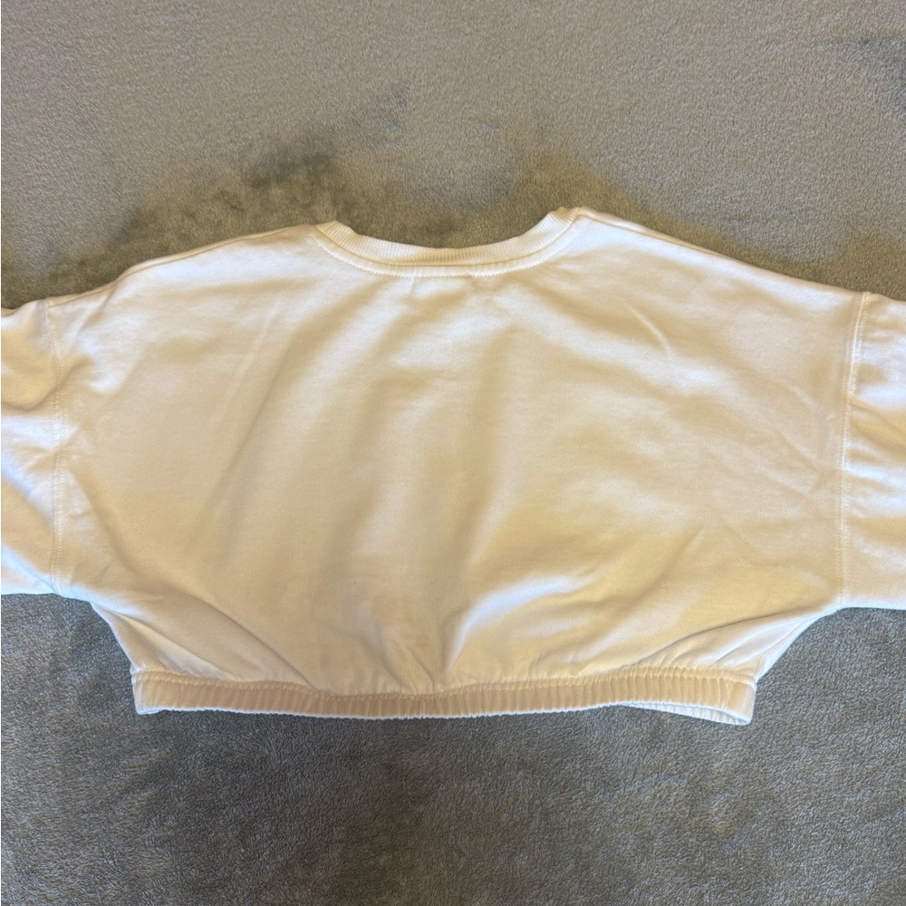 Vintage Coca-Cola White Cropped Sweatshirt - Picture 5 of 6